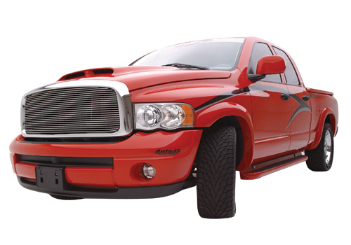 ATS Bright Silver Fender Flare Kit 02-09 Dodge Ram - Click Image to Close